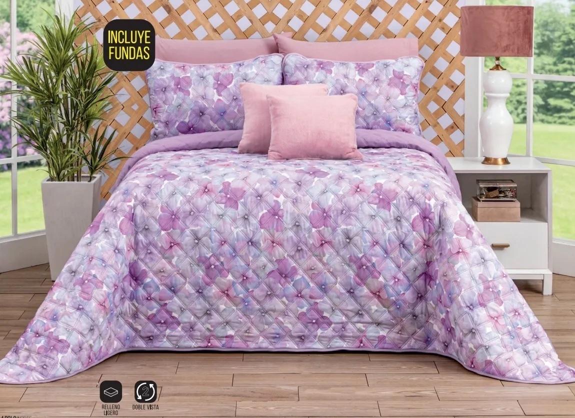 JUEGO DE EDREDÓN LIGERO ULTRA LILY MAT/QS ÍNTIMA